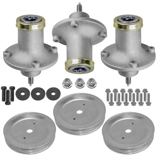 Caltric 618-06981 918-069 532112171 Spindle & Pulley For Husqvarna Dixon 48" 52"