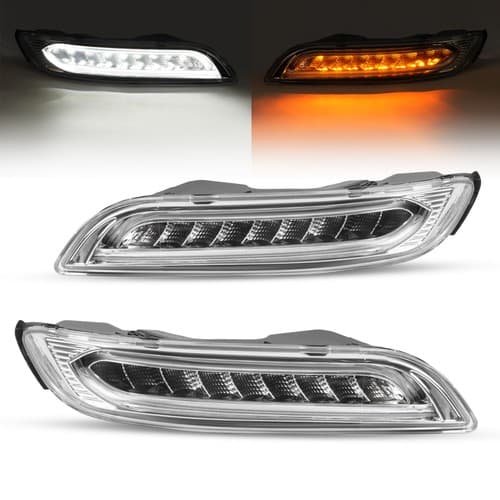 LED Pair 3-in-1 DRL Turn Signal Fog Light For Porsche 911 Chassis 2005-2007 2008