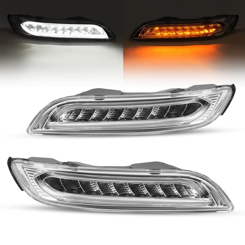 LED Pair 3-in-1 DRL Turn Signal Fog Light For Porsche 911 Chassis 2005-2007 2008