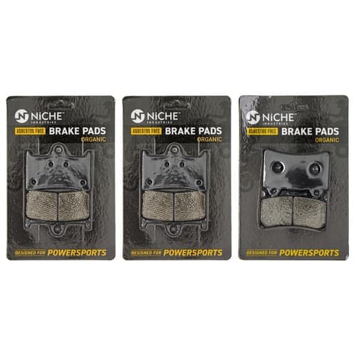 Brake Pad Set for Yamaha FZ1 5LV-W0046-50 4SV-25805-00 Front Rear Semi-Metallic