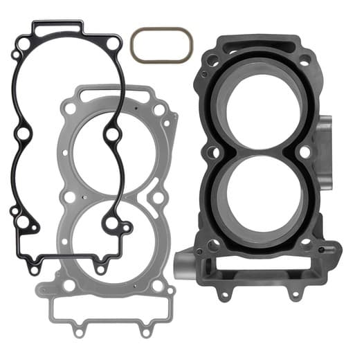 Cylinder w/ Head Base & Water Gasket for Polaris 3022278 93mm Bore Nikasil