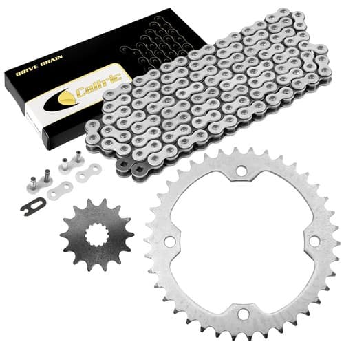 Drive Chain & Sprockets Kit for Yamaha YFZ450 YFZ450V 2004 2005 2006 2007-2013