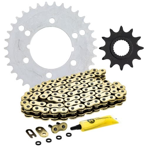 Sprocket Chain Set for Polaris Trail Boss 350L Sport 400L 12/34 Tooth 520 X-Ring