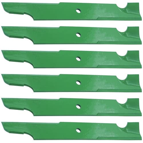 18 3/4 inch x 5/8" Circle Hole 54" Deck Notched High Lift Blade For Bad Boy