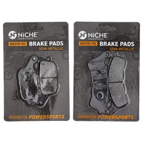 NICHE Brake Pad Set for Honda NC700XD CB1100A Front Rear Semi-Metallic