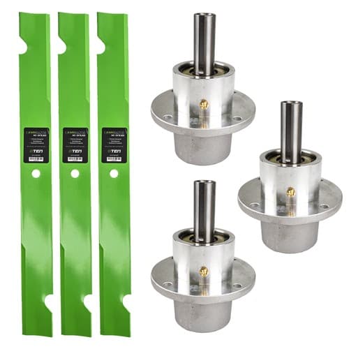 Spindle Notched High Lift Blade for 72 Inch Cut Deck IS5100Z 5000/72 5000/72R