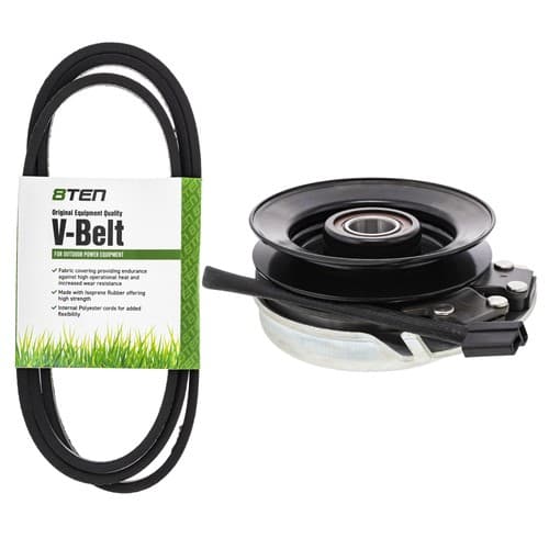 8TEN PTO Clutch & Belt Kit for AYP Husqvarna Poulan YTH 150 160 PP145H42 PP1238