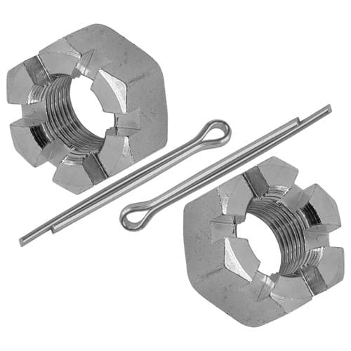 Caltric Rear Wheel Axle Castle Nuts For Suzuki QuadRacer 250 LT250R 1985-1990