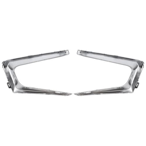 Driver & Passenger Side Chrome Fog Light Cover Trim For Chevrolet Malibu 16-18