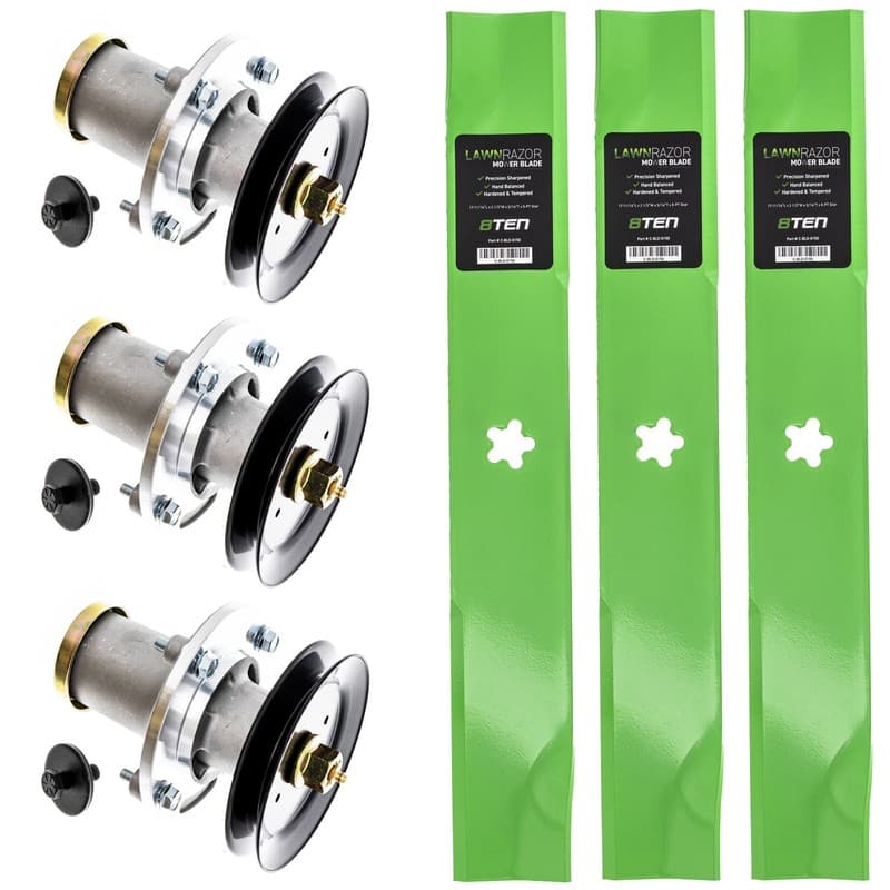Spindle Pulley High Lift Blade for Husqvarna XP 272 GT52XLS GTH27V52LS GTH52XLS