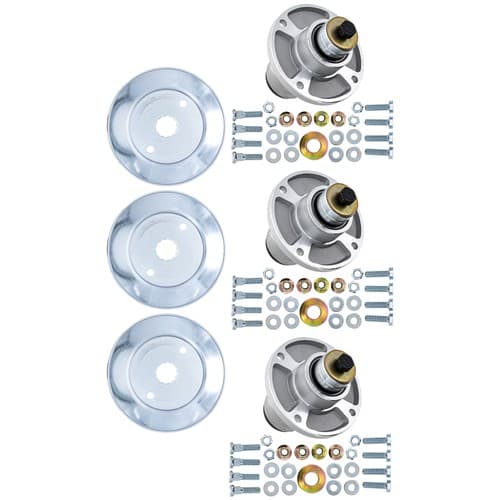 8TEN Spindle Kit for Hustler Raptor SD EX 48 54-Inch Deck 607418 604665 3 Pack