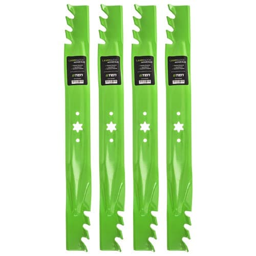 LawnRAZOR Mower Blade MTD Cub Cadet 942-04290 742-04244 Toothed 4 Pack