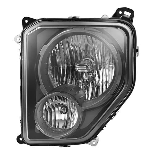 Clear Lens+Black Housing Headlight Left Side W/Fog Lights For Jeep Liberty 08-12
