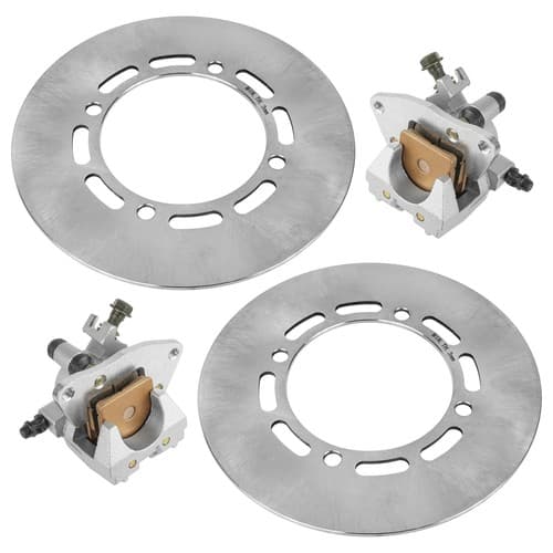 for Yamaha Grizzly 660 YFM660F 4X4 2003-2008 Front RH LH Brake Caliper and Disc