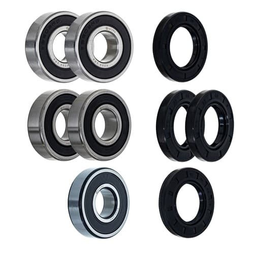 NICHE Wheel Bearing Seal Kit for Suzuki Bandit 600 RF600R 6203-2RS 6204-2RKQE6