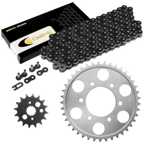 Black Drive Chain And Sprocket Kit for Kawasaki Ninja ZX-9R ZX900 1998-2001