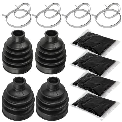 Front Axle Inner & Outer CV Boot Kits For Honda Rancher 420 TRX420FA FE FM 17-25