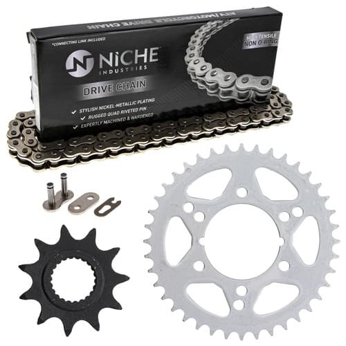 Sprocket Chain Set for Polaris Trail Boss 330 325 11/40 Tooth 520 Rear Front Kit