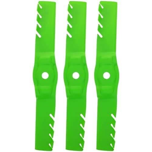 LawnRAZOR Blade for John Deere Z525E M177791 54-Inch Toothed Mulching 3 Pack