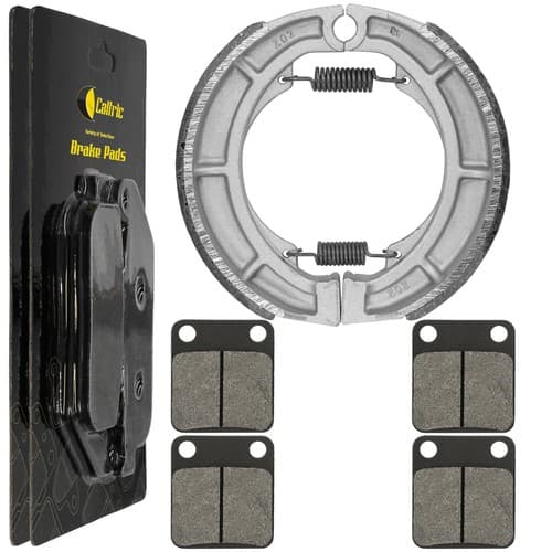 for Suzuki LTA400F LT-A400F Eiger 4WD 02-07 Front Brake Pads & Rear Brake Shoes