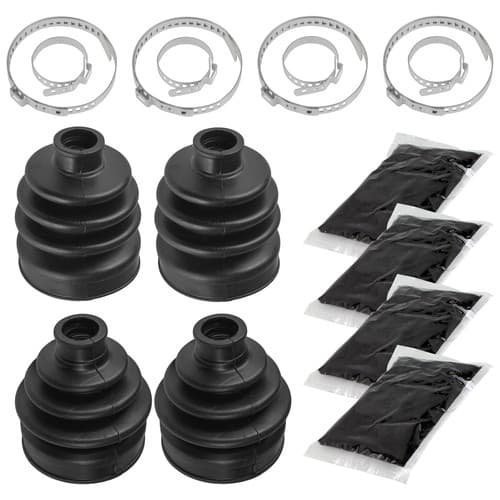 2 Front Axle Inner Outer CV Boot Kit for Kawasaki Bayou 400 KLF400B 4X4 1996-99