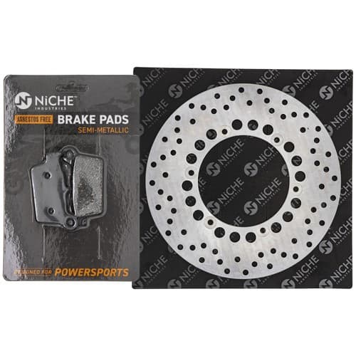 NICHE Rear Brake Pad Kit for Yamaha WR450F YZ250 5NY-2582W-00-00 Semi-Metallic