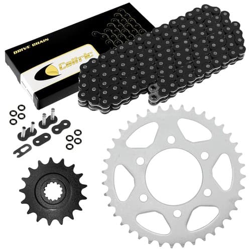 Black O-Ring Drive Chain & Sprockets Kit for Kawasaki ZX1000 Ninja ZX10R