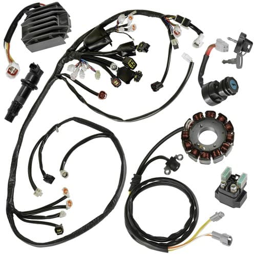 Wire Harness Stator Regulator Coil Kit Fits Yamaha YFZ450V YFZ450 YFZ450SPV 2006