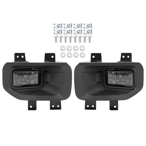 LH&RH Side Smoke Fog Lights Driving Lamps With Bulbs For Ford F150 F-150 2015-17