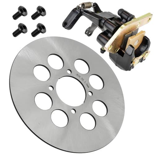 Rear Right Brake Disc with Bolts & Caliper for Yamaha Raptor 660R 2001-2005