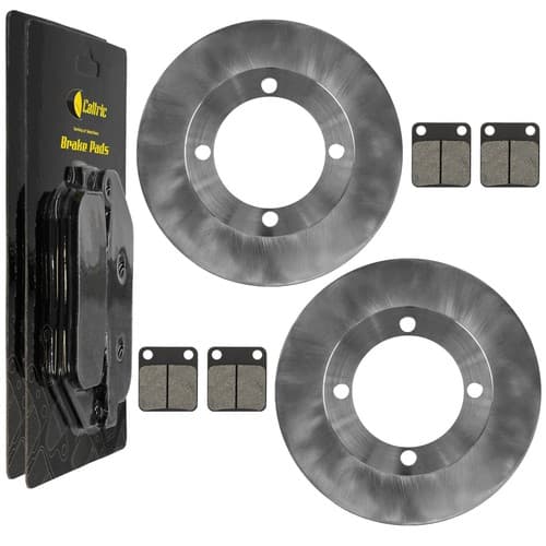 Front L & R Brake Disc & Pads For Suzuki Vinson 500 LTA500F LTF500F 4X4 2002-07