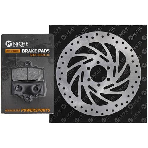 NICHE Front Left Brake Rotor Pad Kit for KTM 390 Duke 90113030000 Semi Metallic