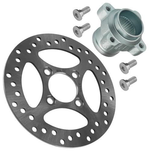 Rear Brake Disc Bracket Rotor Hub w/ Disc For Yamaha Raptor 700R YFM700  2013-26