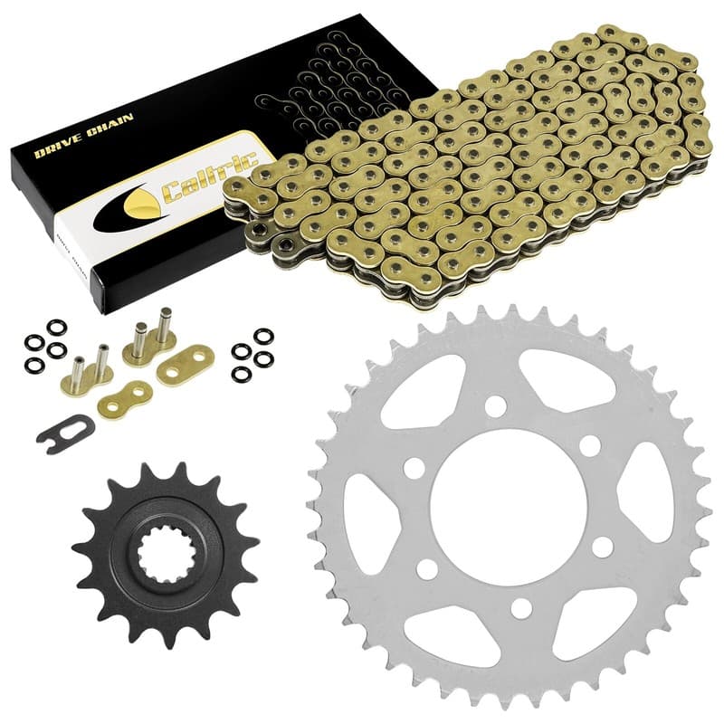 Gold O-Ring Drive Chain & Sprocket Kit for Kawasaki Z1000 ZR1000 2007-2009