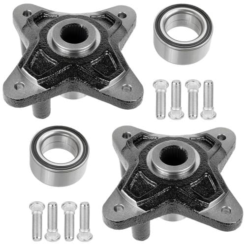 2 Set Rear Wheel Hub w/ Bearing and Bolt for Polaris RZR XP 900 2011 2012 2013