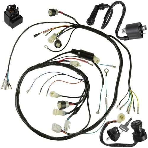 Wiring Harness Switch Key Coil Starter Relay Yamaha Warrior 350 YFM350X 90-1995