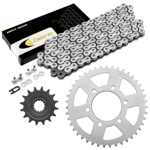 Drive Chain & Sprockets for Kawasaki ZX-6R Ninja ZX600 ZX636 2007 2008 2009-2016