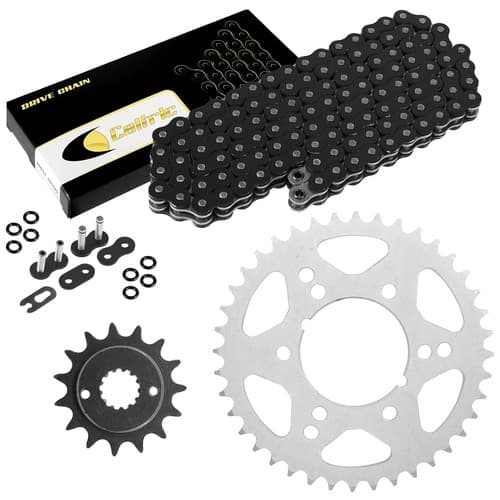 Black O-Ring Drive Chain & Sprockets Kit for Kawasaki ZX-6R ZX-6Rr Ninja 98-04