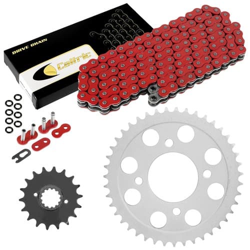 Red O-Ring Drive Chain & Sprockets Kit for Honda CB750C Custom 1980 1981 1982