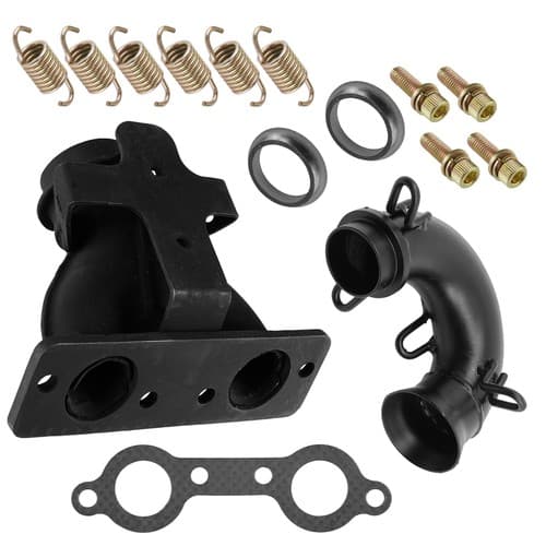 Caltric Exhaust Manifold and Elbow Pipe Kit For Polaris Ranger 800 2013-2014