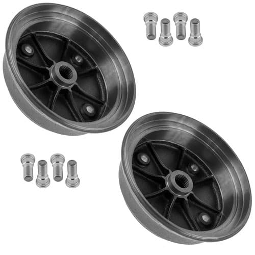 2x Rear Brake Hub L/R w/ Studs NEW for Kawasaki Mule 3010 KAF620E 4x4 2002-2008