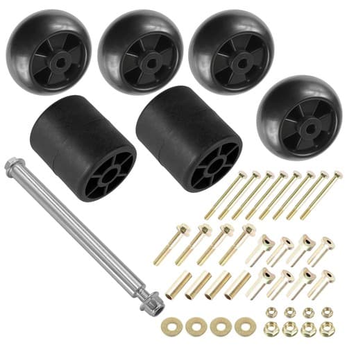 Deck Wheels & Rollers With Pin For John Deere X370 X380 X384 X390 X394 X500 X520