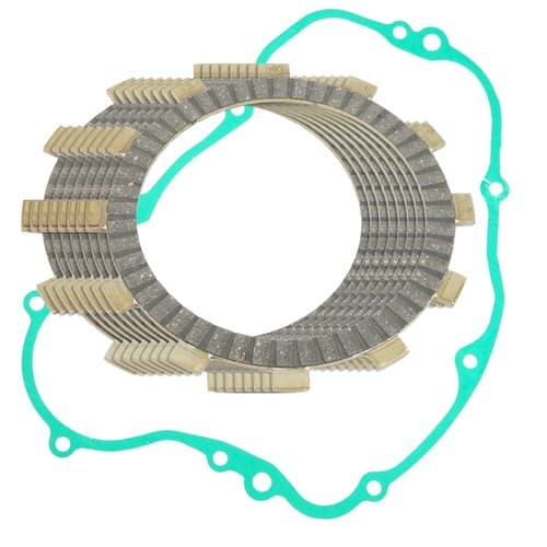 Clutch Friction Plates And Cover Gasket for Kawasaki KDX200 1988-1994