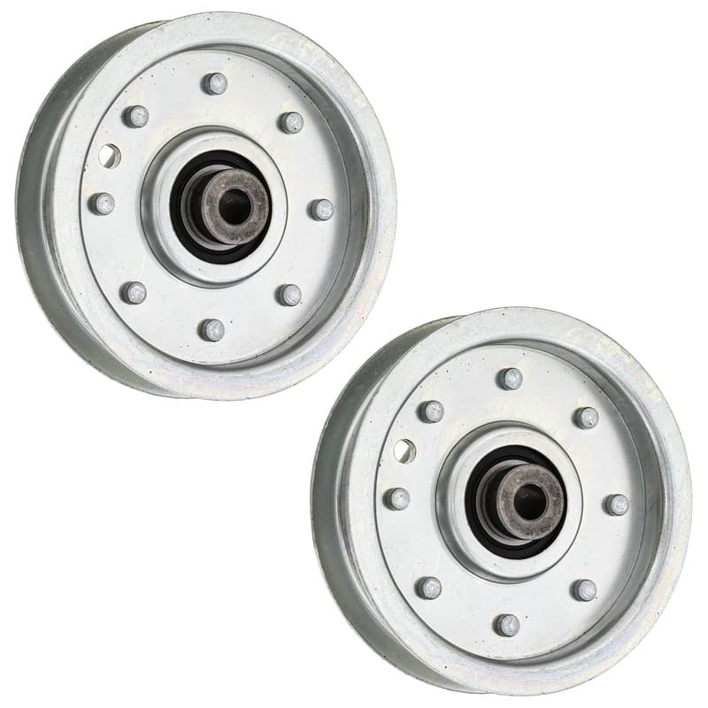 Flat Idler Pulley Set for Cub Cadet 365 2150 LT1045 RZT42 LT1046 1600 2-Pack
