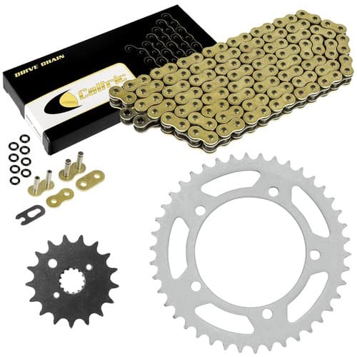 Gold O-Ring Drive Chain & Sprockets Kit for Suzuki GSX-R1000 GSXR1000 2007 2008