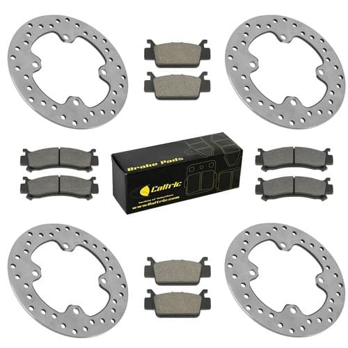 Brake Pad Set & Discs For Honda Pioneer 1000 SXS1000M3 2016-2024 Left & Right