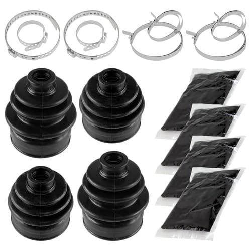 2 Rear Axle Inner Outer CV Boot Kit for Yamaha Grizzly 450 YFM450 4X4 2011-2014