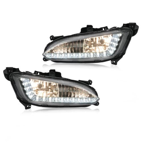 LED Fog Lights For Hyundai Santa Fe Sport 2013-2016 Daytime Running Lamp LH & RH