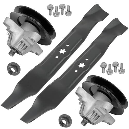 Deck Spindle Blade Kit For Cub Cadet 1170 White Outdoor LT1500 LT1855 ZTT1850