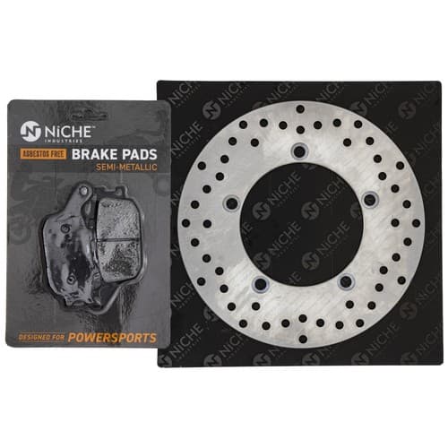 NICHE Rear Right Brake Rotor Pad Kit for Suzuki 69100-08860 Semi Metallic